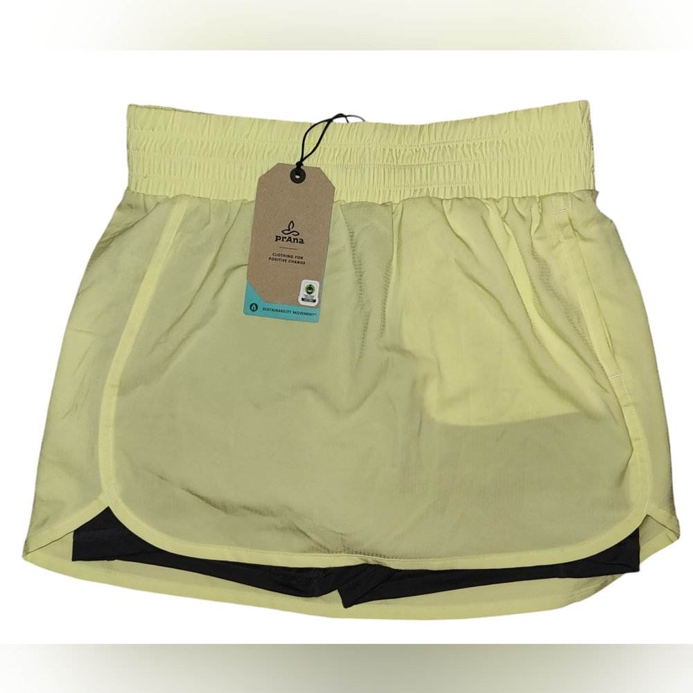 Prana Yellow Mini Skirt